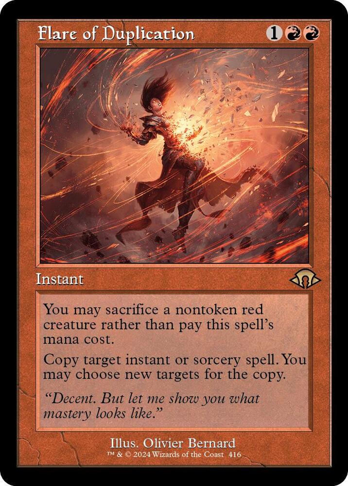 Flare of Duplication 416 (Modern Horizons 3)  - Retro Foil | Good Games Adelaide SA