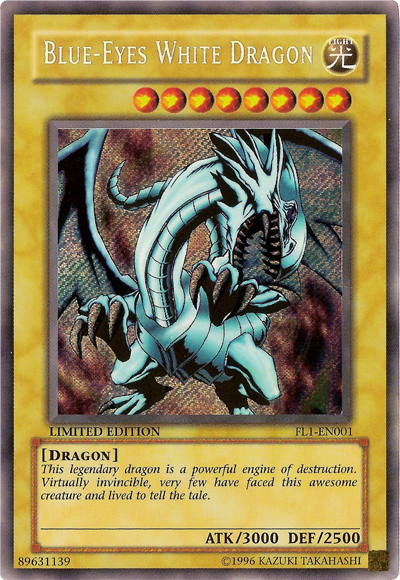 Blue-Eyes White Dragon [FL1-EN001] Secret Rare | Good Games Adelaide SA
