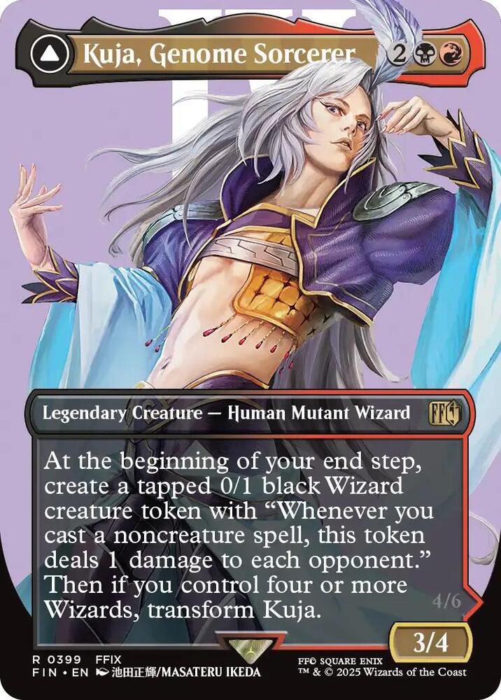 Kuja, Genome Sorcerer // Trance Kuja, Fate Defied 399/309 (FINAL FANTASY)  - Borderless Foil | Good Games Adelaide SA