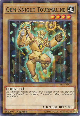 Gem-Knight Tourmaline [SP15-EN001] Shatterfoil Rare | Good Games Adelaide SA