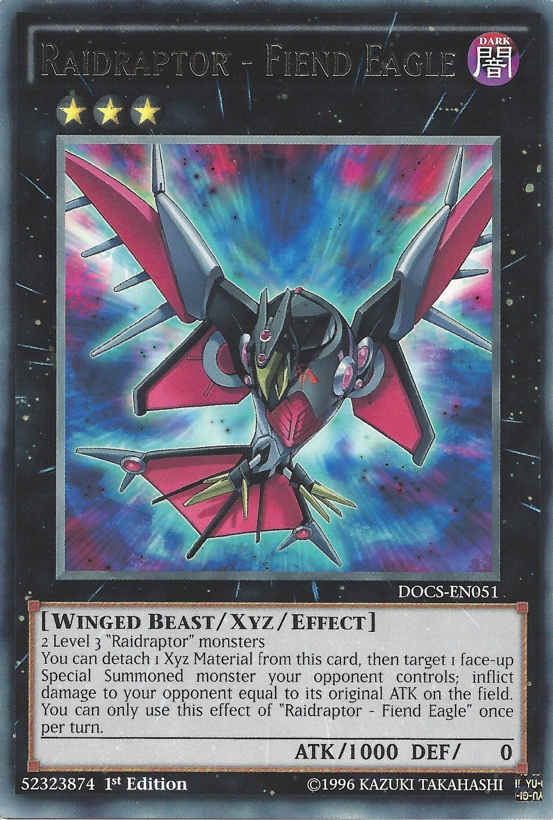 Raidraptor - Fiend Eagle [DOCS-EN051] Rare | Good Games Adelaide SA