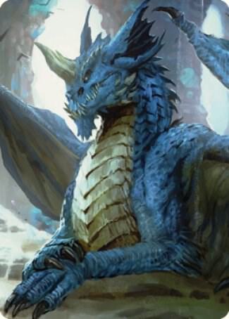 Young Blue Dragon Art Card 27 (Art Series: Commander Legends: Battle for Baldur's Gate)  | Good Games Adelaide SA