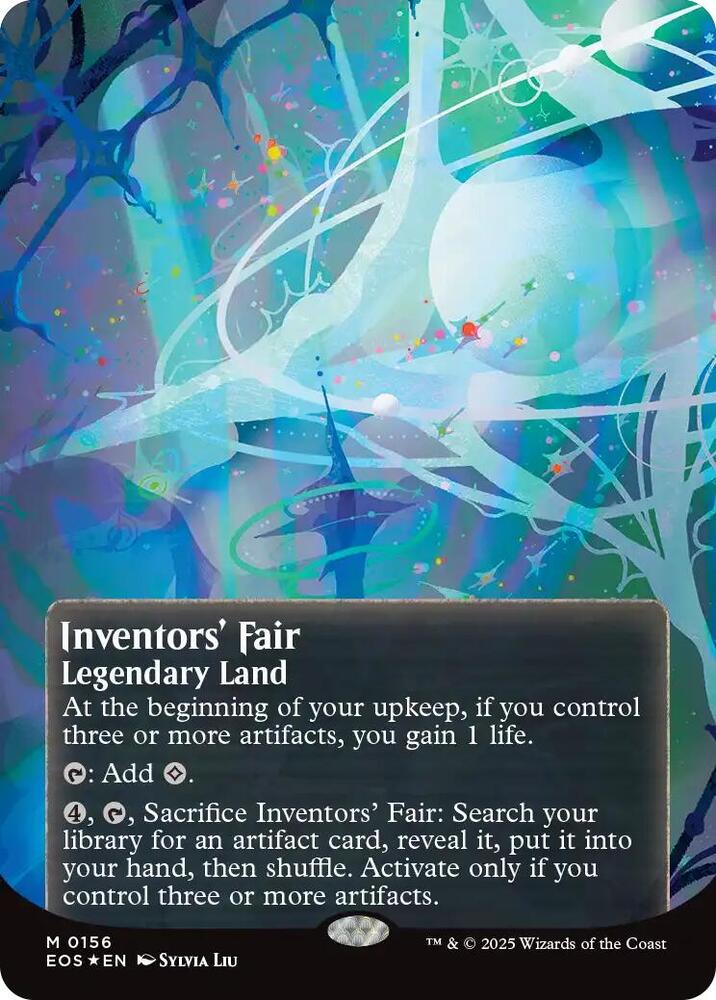 Inventors Fair  156/0 (Edge of Eternities: Stellar Sights)  - Borderless Galaxy Foil | Good Games Adelaide SA