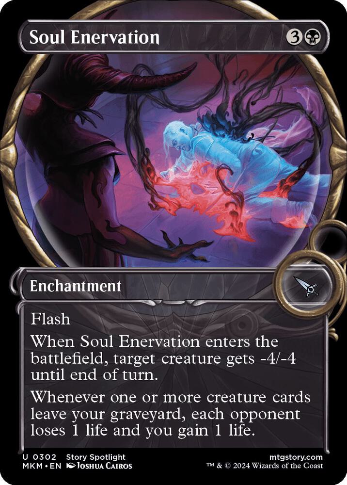 Soul Enervation 302 (Murders at Karlov Manor)  - Foil | Good Games Adelaide SA