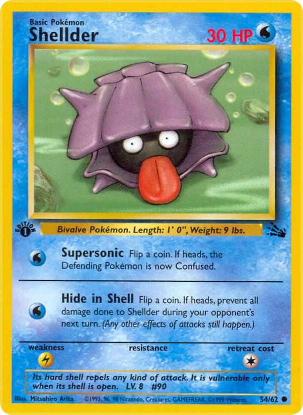 Shellder 54/62 (Fossil)  - 1st Edition | Good Games Adelaide SA