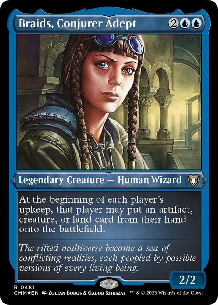 Braids, Conjurer Adept 481 (Commander Masters)  - Foil | Good Games Adelaide SA