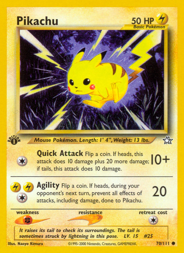 Pikachu (70/111) [Neo Genesis 1st Edition] | Good Games Adelaide SA