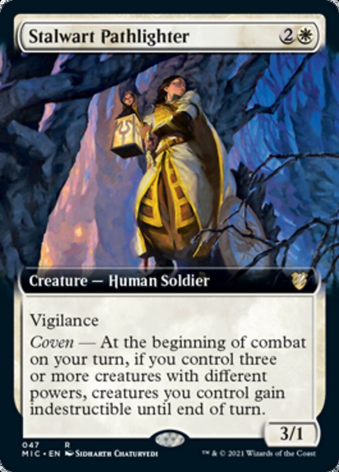 Stalwart Pathlighter (Extended) [Innistrad: Midnight Hunt Commander] | Good Games Adelaide SA