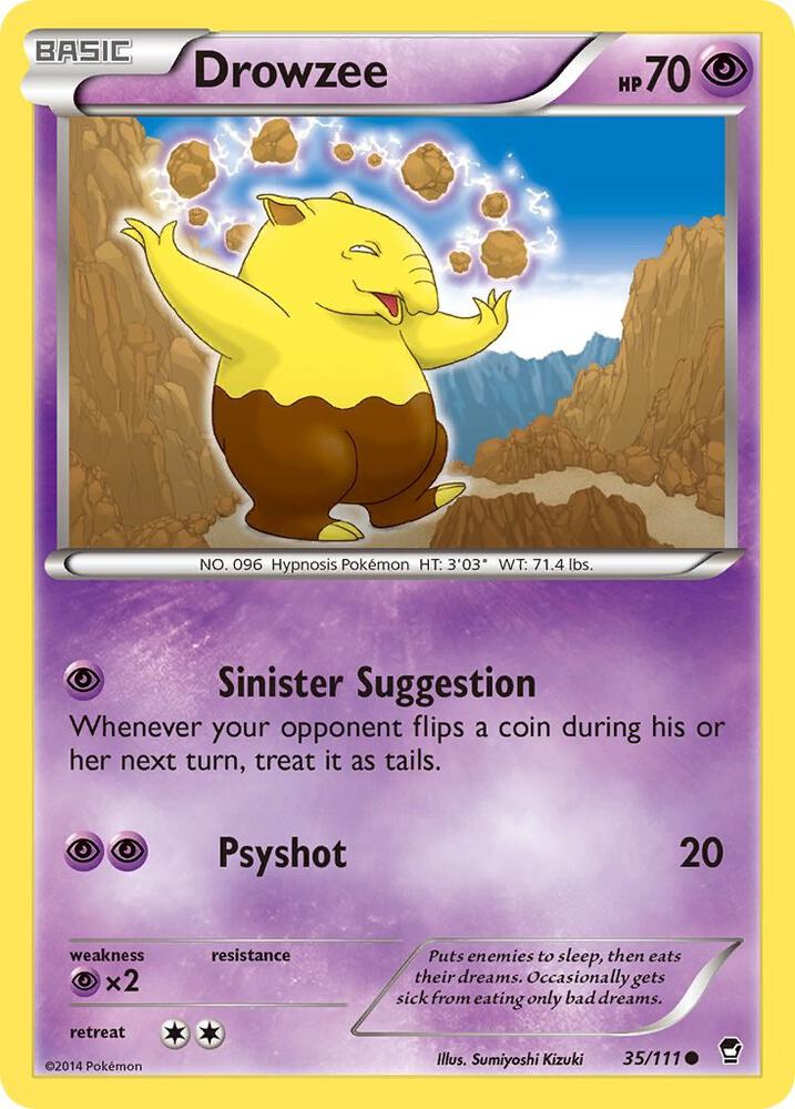 Drowzee 35/111 (XY - Furious Fists)  | Good Games Adelaide SA