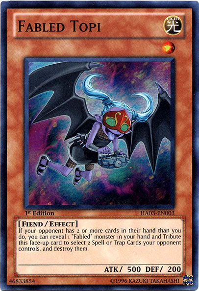 Fabled Topi [HA03-EN003] Super Rare | Good Games Adelaide SA