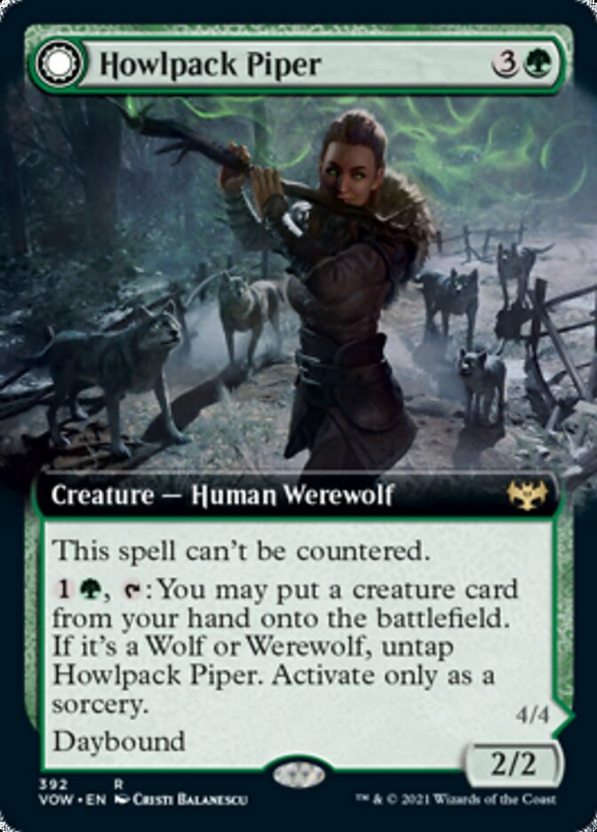 Howlpack Piper // Wildsong Howler (Extended) [Innistrad: Crimson Vow] | Good Games Adelaide SA