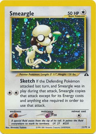 Smeargle (11/75) [Neo Discovery Unlimited] | Good Games Adelaide SA