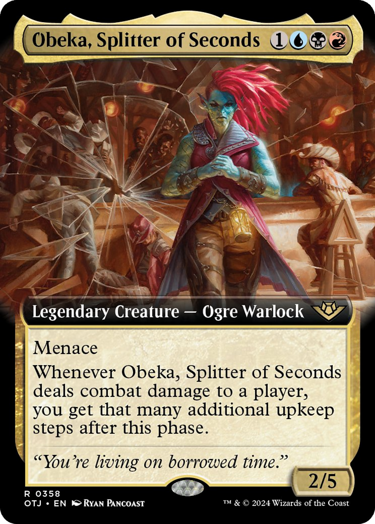 Obeka, Splitter of Seconds (Extended Art) [Outlaws of Thunder Junction] | Good Games Adelaide SA