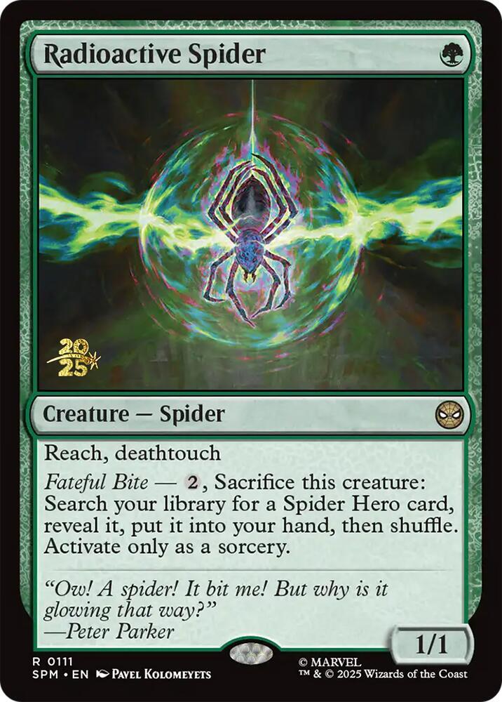 Radioactive Spider 111 (Prerelease Cards)  - Foil | Good Games Adelaide SA