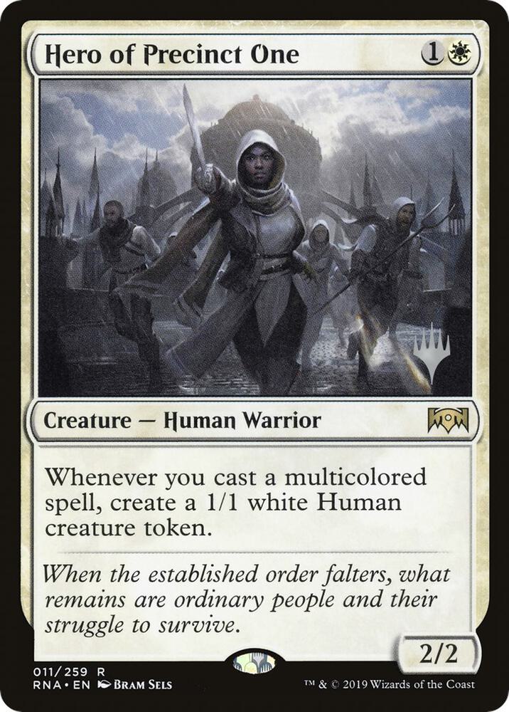 Hero of Precinct One 11 (Promo Pack: Throne of Eldraine)  - Foil | Good Games Adelaide SA