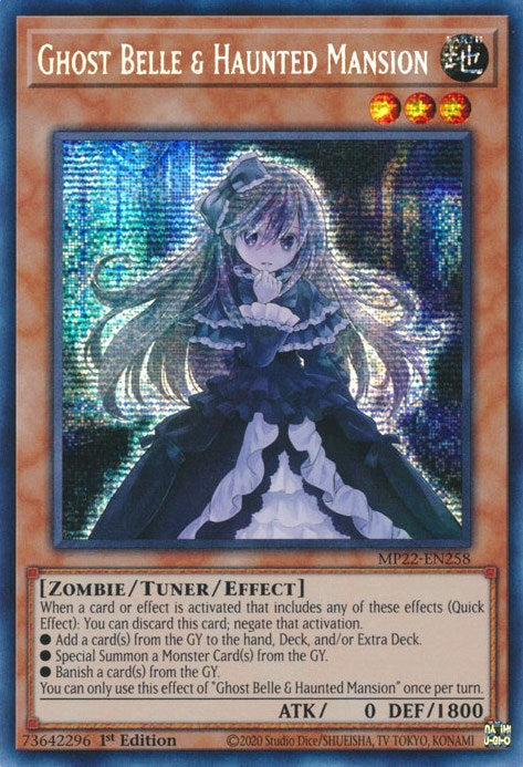Ghost Belle & Haunted Mansion [MP22-EN258] Prismatic Secret Rare | Good Games Adelaide SA