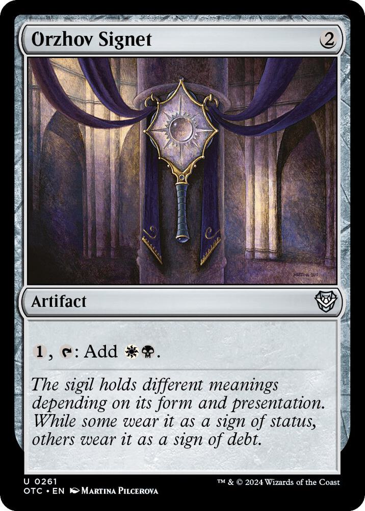 Orzhov Signet 261 (Commander: Outlaws of Thunder Junction)  | Good Games Adelaide SA