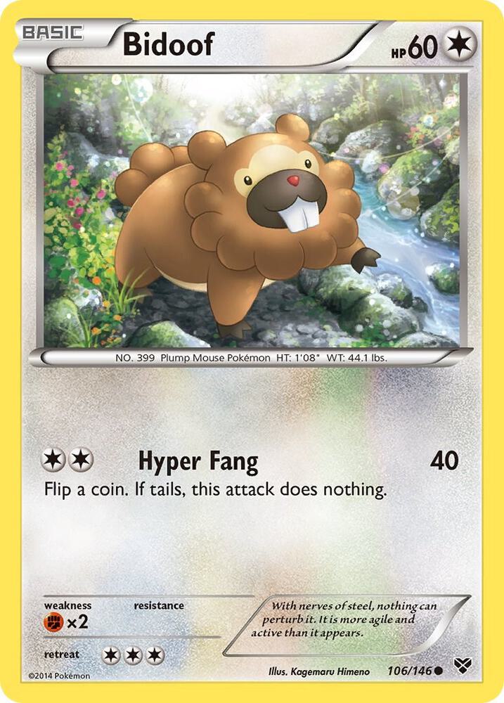 Bidoof 106/146 (XY Base Set)  | Good Games Adelaide SA