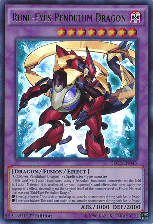 Rune-Eyes Pendulum Dragon [SECE-EN045] Ultra Rare | Good Games Adelaide SA