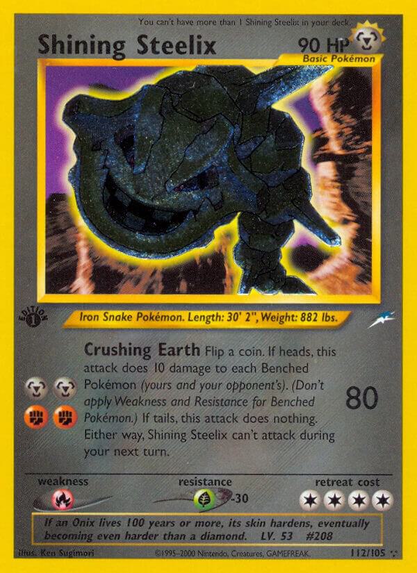 Shining Steelix 112/105 (Neo Destiny)  - 1st Edition Holofoil | Good Games Adelaide SA