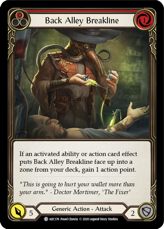 Back Alley Breakline (Red) [U-ARC176] Unlimited Rainbow Foil | Good Games Adelaide SA