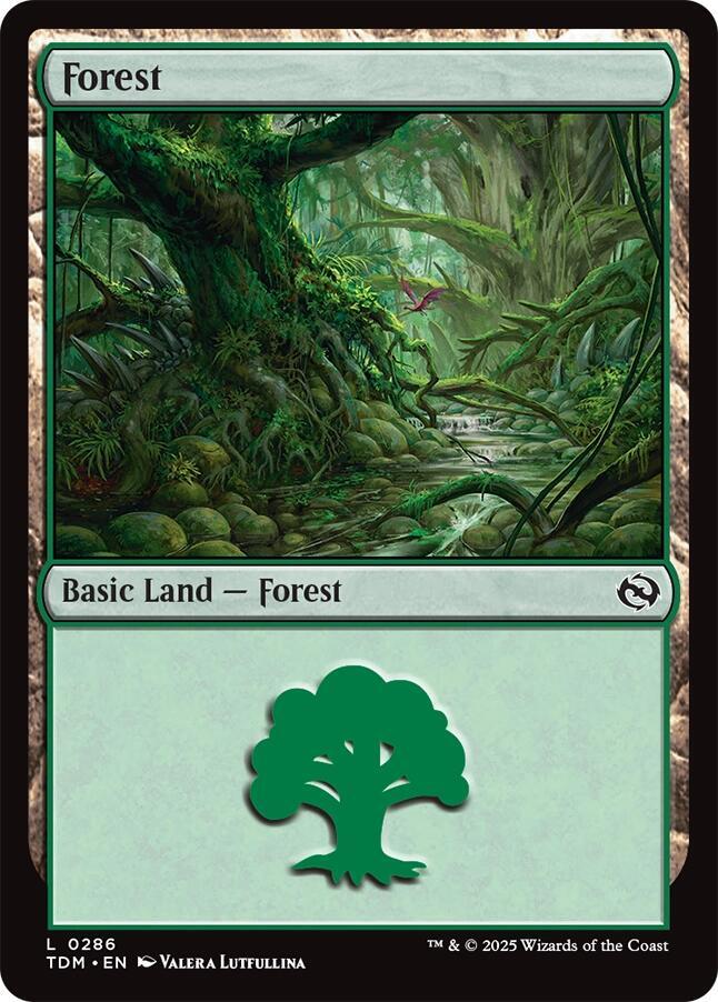 Forest 0286 286 (Tarkir: Dragonstorm)  | Good Games Adelaide SA