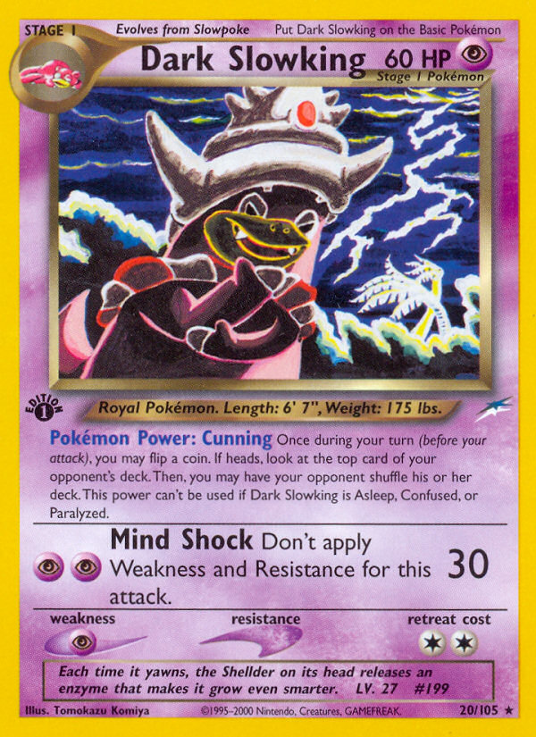 Dark Slowking (20/105) [Neo Destiny 1st Edition] | Good Games Adelaide SA
