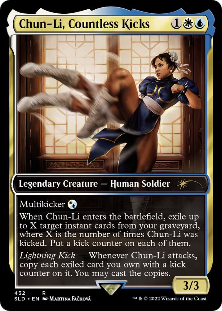 Chun Li Countless Kicks 432 (Secret Lair Drop Series)  - Foil | Good Games Adelaide SA