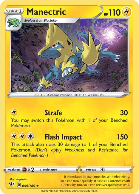 Manectric 059/189 (SWSH03: Darkness Ablaze)  | Good Games Adelaide SA