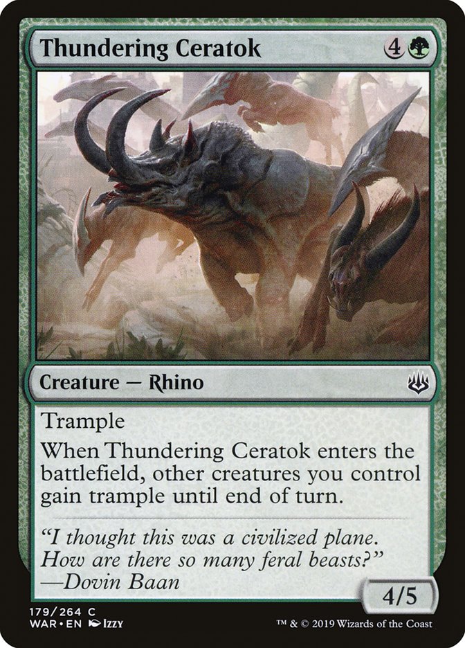 Thundering Ceratok [War of the Spark] | Good Games Adelaide SA