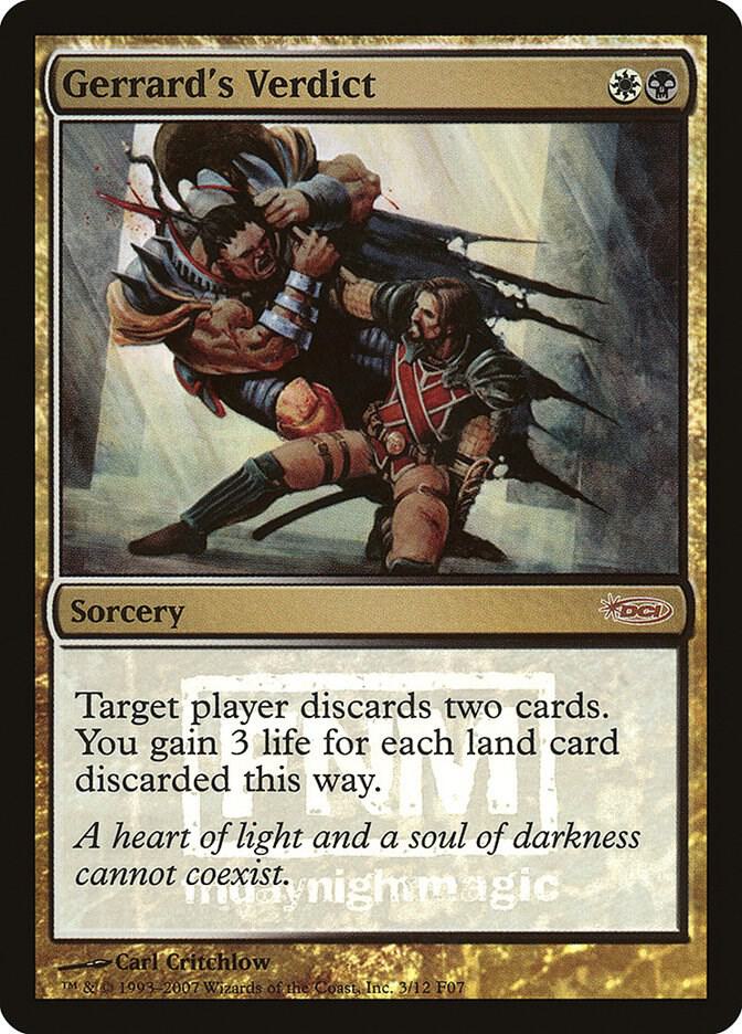 Gerrard's Verdict 3 (FNM Promos)  - Foil | Good Games Adelaide SA