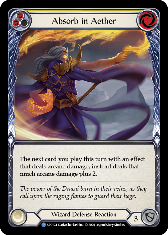 Absorb in Aether (Yellow) [U-ARC124] Unlimited Normal | Good Games Adelaide SA