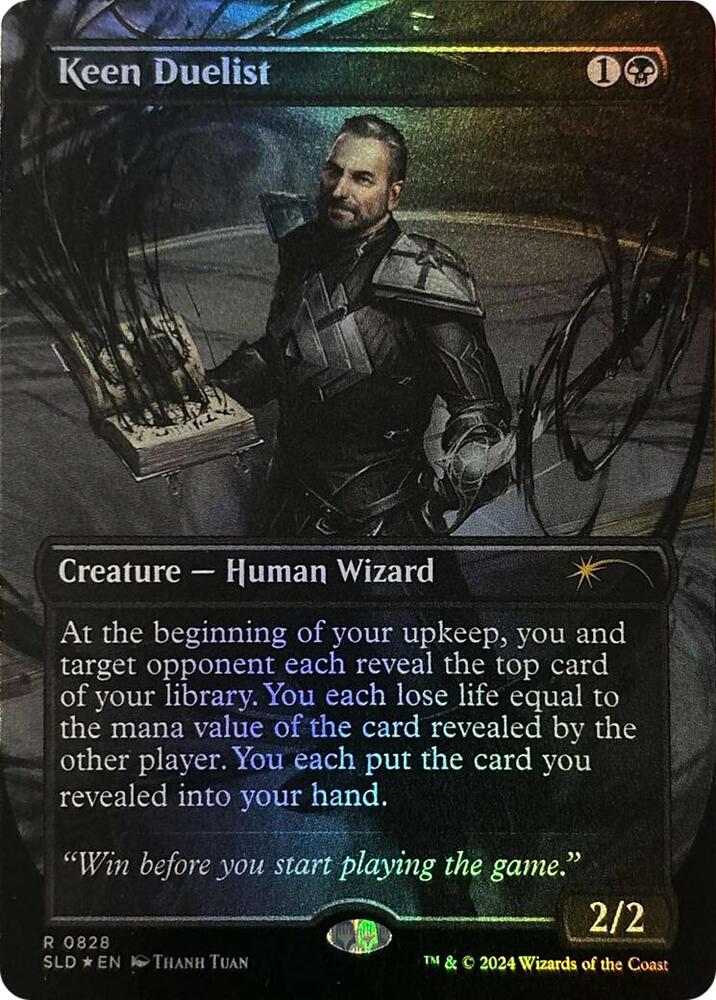 Keen Duelist Rainbow Foil 828 (Secret Lair Drop Series)  - Foil | Good Games Adelaide SA
