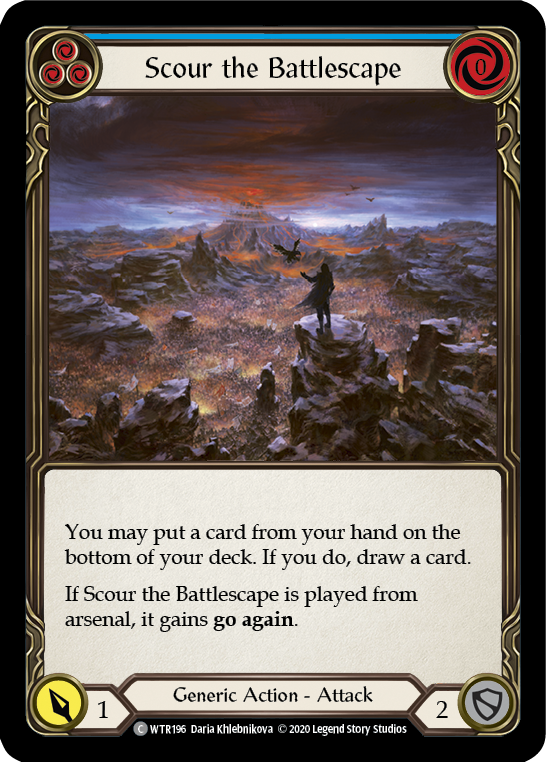 Scour the Battlescape (Blue) [U-WTR196] Unlimited Rainbow Foil | Good Games Adelaide SA
