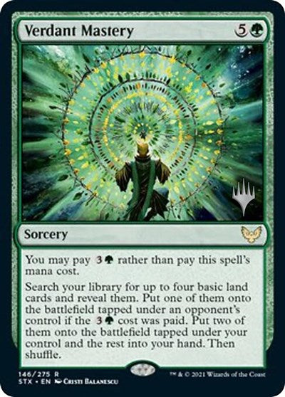 Verdant Mastery (Promo Pack) [Strixhaven: School of Mages Promos] | Good Games Adelaide SA