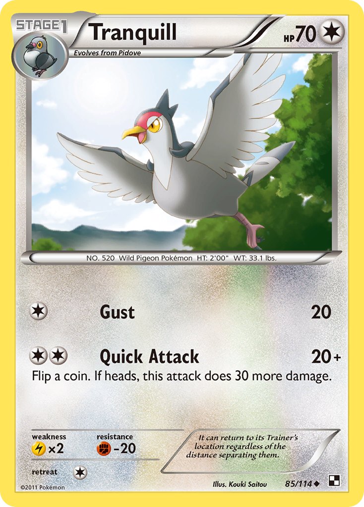 Tranquill (85/114) [Black & White: Base Set] | Good Games Adelaide SA