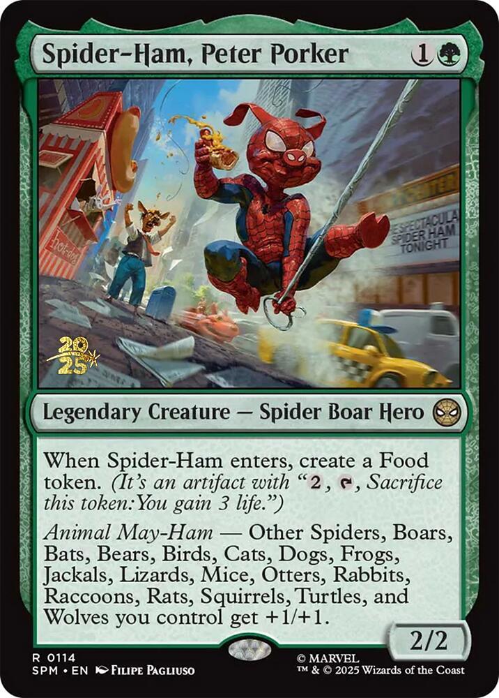 Spider-Ham, Peter Porker 114 (Prerelease Cards)  - Foil | Good Games Adelaide SA