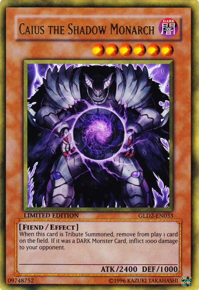 Caius the Shadow Monarch [GLD2-EN033] Ultra Rare | Good Games Adelaide SA