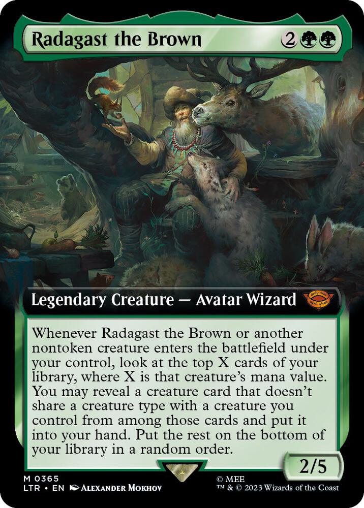Radagast the Brown 365 (Universes Beyond: The Lord of the Rings: Tales of Middle-earth)  - Extended Art | Good Games Adelaide SA