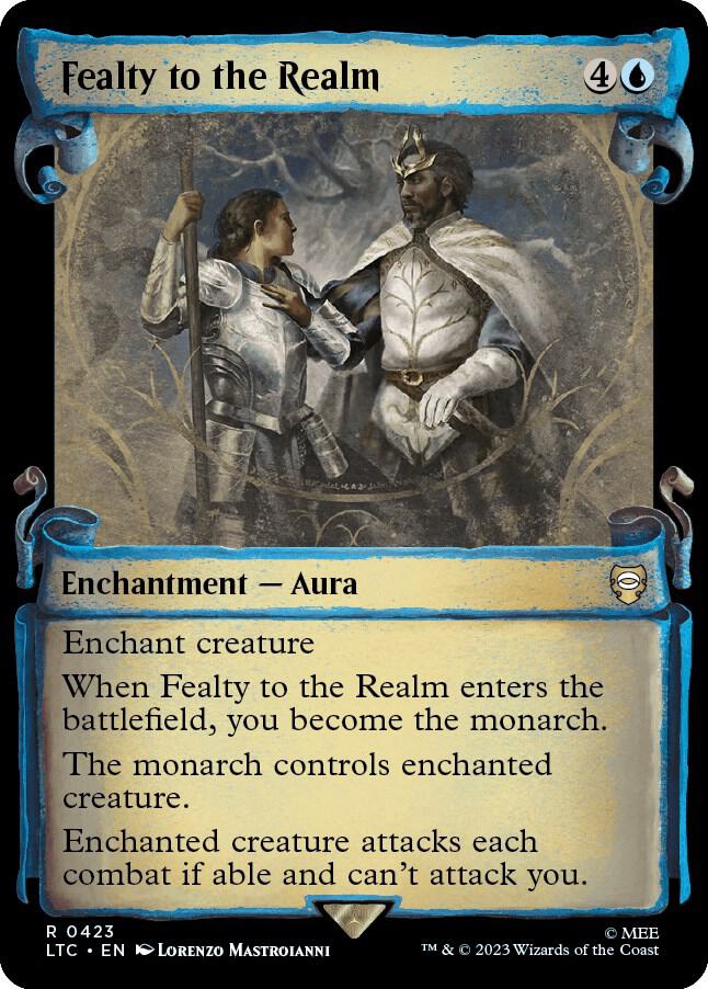 Fealty to the Realm 423 (Commander: The Lord of the Rings: Tales of Middle-earth)  - Showcase Scroll | Good Games Adelaide SA