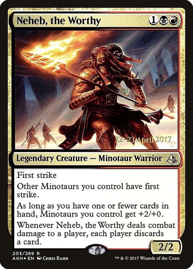 Neheb the Worthy 203 (Prerelease Cards)  - Foil | Good Games Adelaide SA