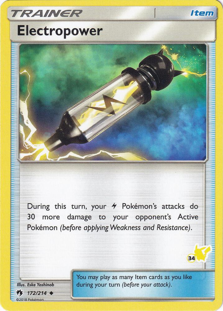 Electropower 172 214 34 Pikachu Stamped 172/214 (Battle Academy)  | Good Games Adelaide SA