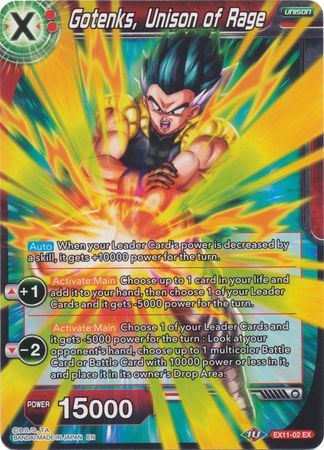 Gotenks, Unison of Rage [EX11-02] | Good Games Adelaide SA
