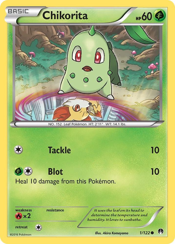 Chikorita 1/122 (XY - BREAKpoint)  | Good Games Adelaide SA