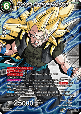 SS3 Gogeta, Thwarting the Dark Empire (Winner Stamp) (P-308_PR) [Tournament Promotion Cards] | Good Games Adelaide SA