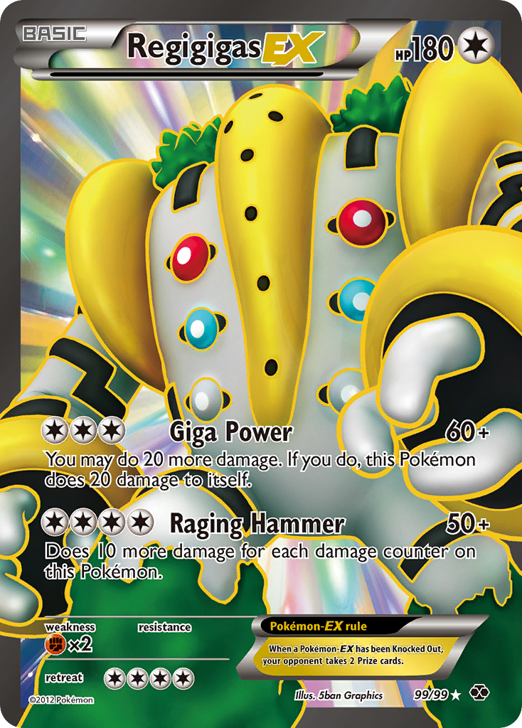 Regigigas EX (99/99) [Black & White: Next Destinies] | Good Games Adelaide SA