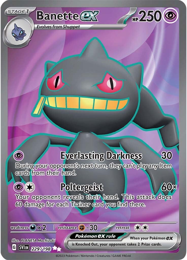 Banette ex (229/198) [Scarlet & Violet: Base Set] | Good Games Adelaide SA