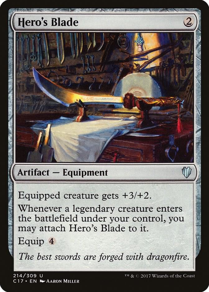Hero's Blade 214 (Commander 2017)  | Good Games Adelaide SA