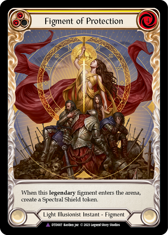 Figment of Protection // Aegis, Archangel of Protection (Marvel) [DTD007] (Dusk Till Dawn)  Cold Foil | Good Games Adelaide SA