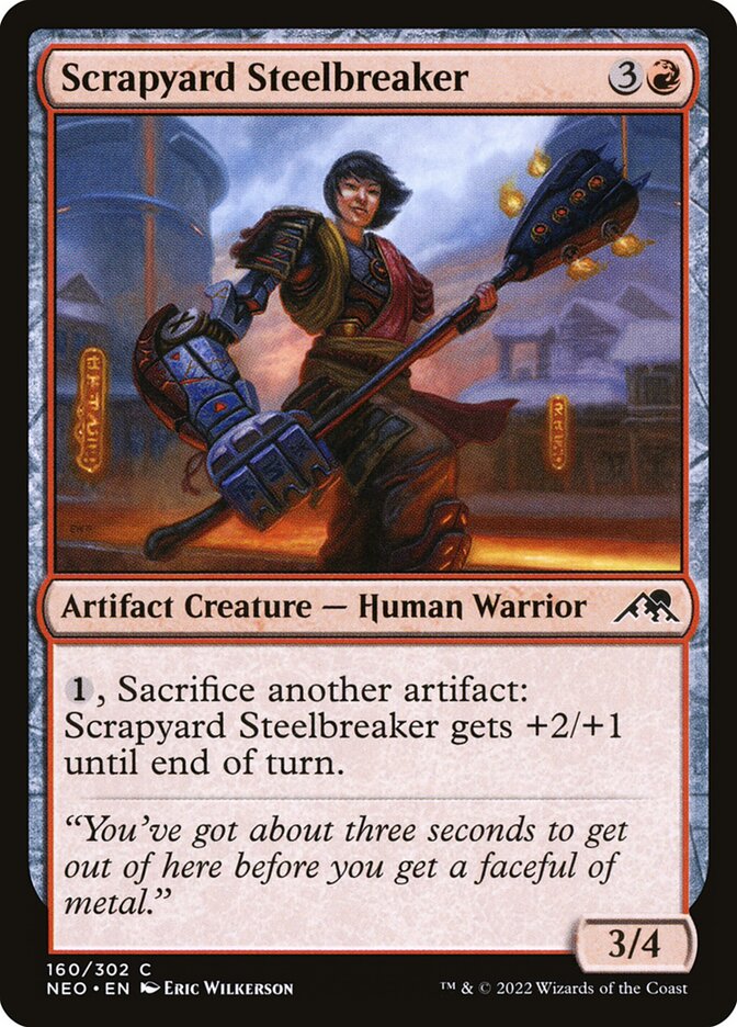 Scrapyard Steelbreaker 160 (Kamigawa: Neon Dynasty)  - Foil | Good Games Adelaide SA